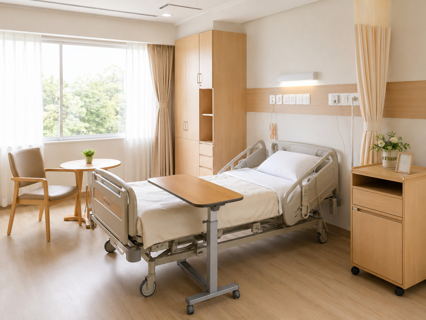 病室用ベッド・床頭台